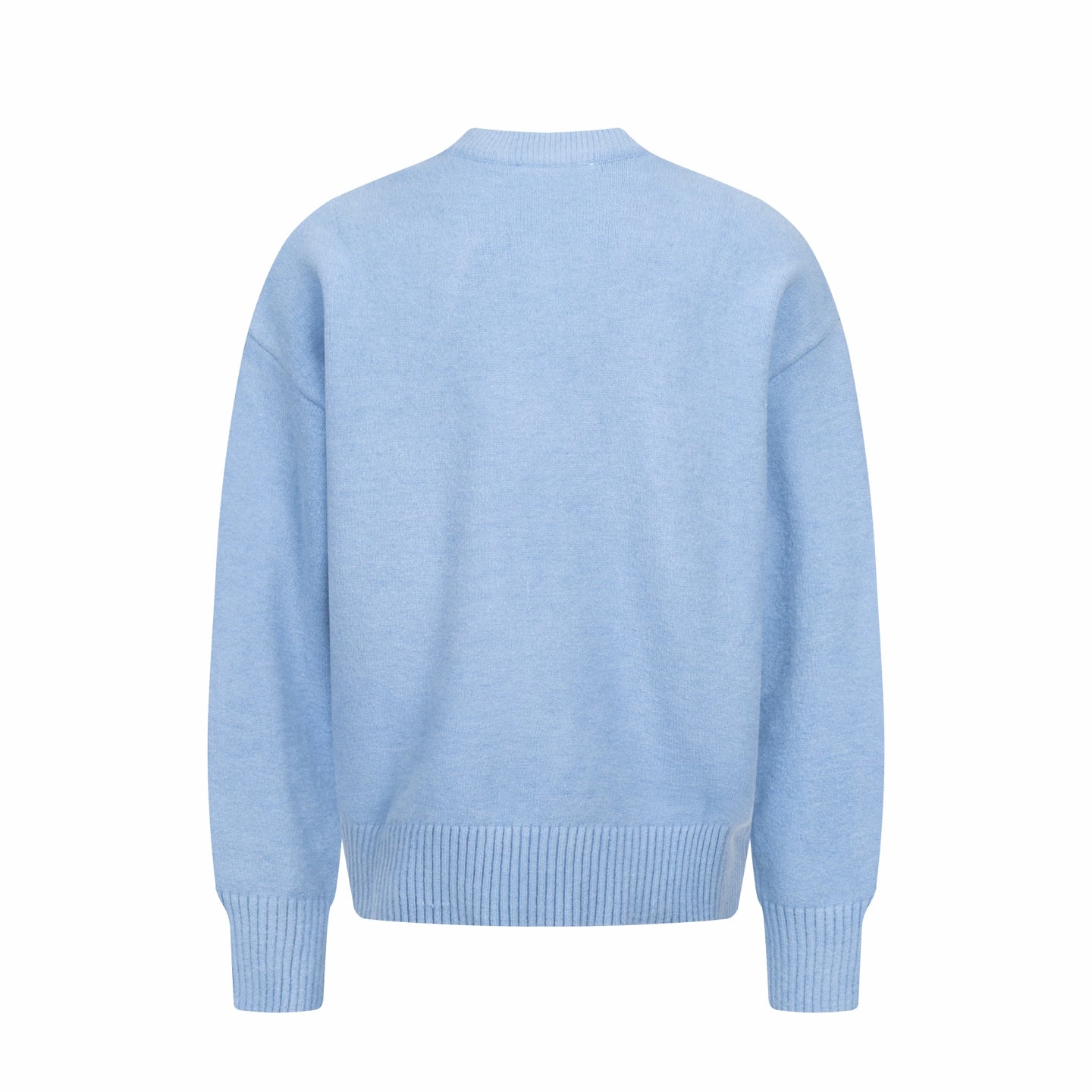 Amiri light blue crewneck sweater, back view