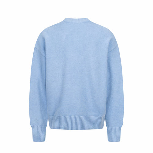 Amiri light blue crewneck sweater, back view
