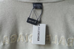 Hoodie interior neck label with Balenciaga hang tags