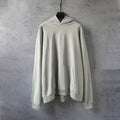 Balenciaga off-white pullover hoodie with hood and front kangaroo pocket