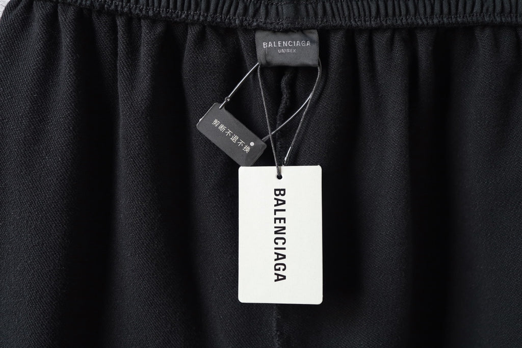 Balenciaga black pants with interior hang tag and logo label