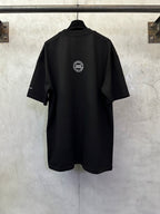 Amiri T-shirt, black back with small circular logo print