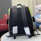 Gucci backpack back panel with mesh-like straps and cushioned shoulder support