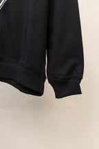 Amiri black sweatshirt with ribbed cuffs and hem