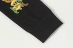 Black long pants with clean straight hem