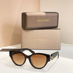 Bvlgari sunglasses, black frame with brown tinted lenses