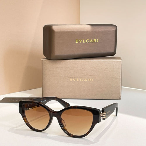 Bvlgari sunglasses, black frame with brown tinted lenses