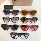 Set of Bvlgari sunglasses, assorted frames and tinted lenses shown together