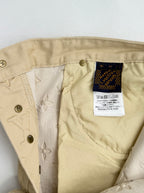 Beige Louis Vuitton monogram pants with interior size label