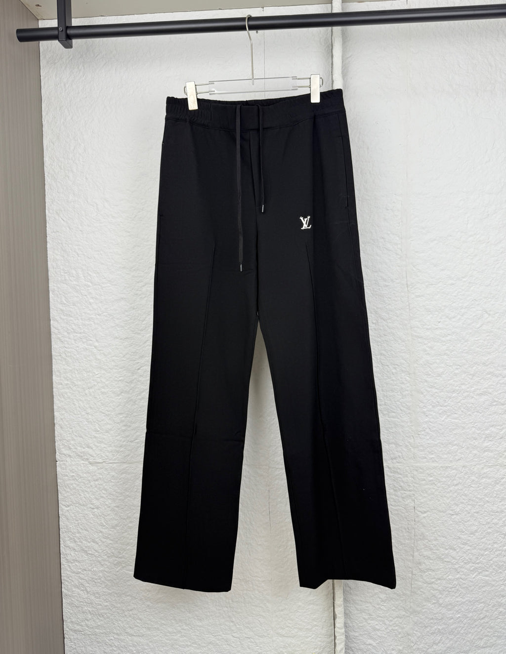 Louis Vuitton black drawstring pants with front pockets