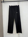 Louis Vuitton black drawstring pants with front pockets