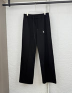 Louis Vuitton black drawstring pants with front pockets
