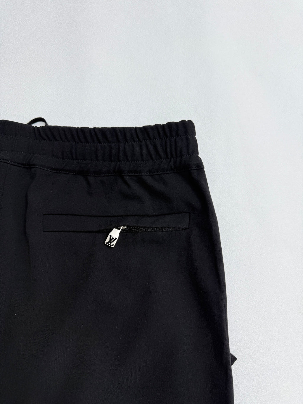 Louis Vuitton black pants with elastic waist and hidden pocket