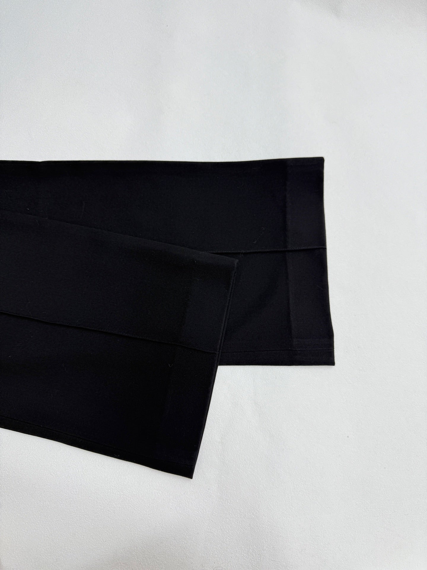 Louis Vuitton black tapered pants with cuffed hem opening