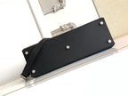 Fendi handbag front panel with snap studs and adjustable shoulder strap
