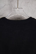 Louis Vuitton black sweater back neckline with ribbed collar