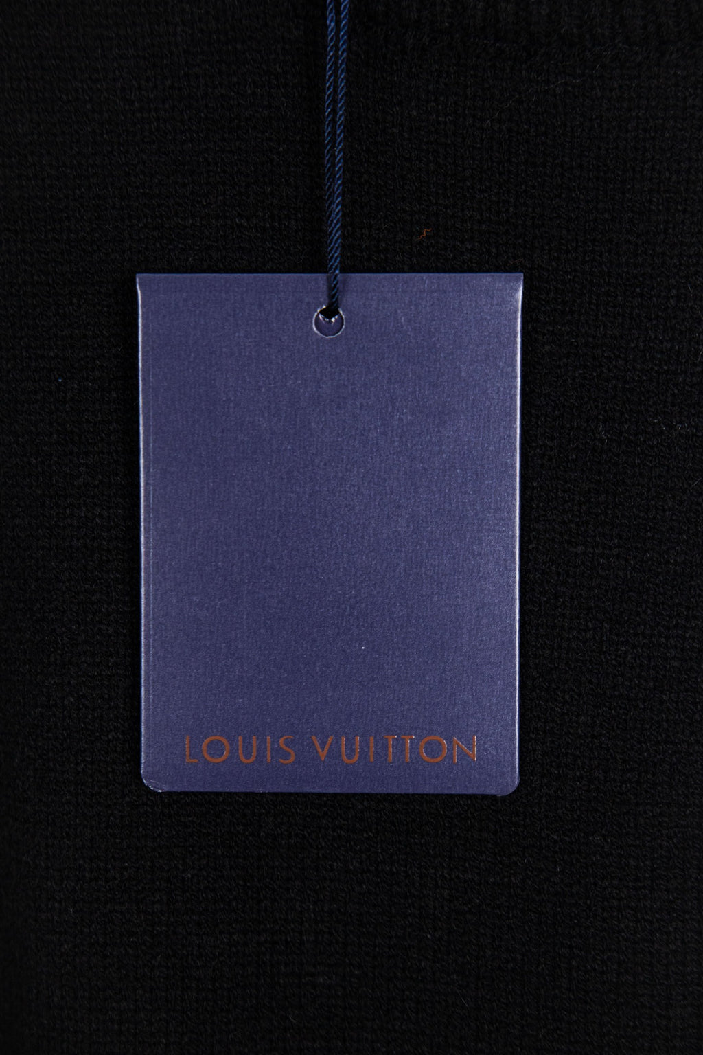 Louis Vuitton black sweater with Louis Vuitton hanging tag