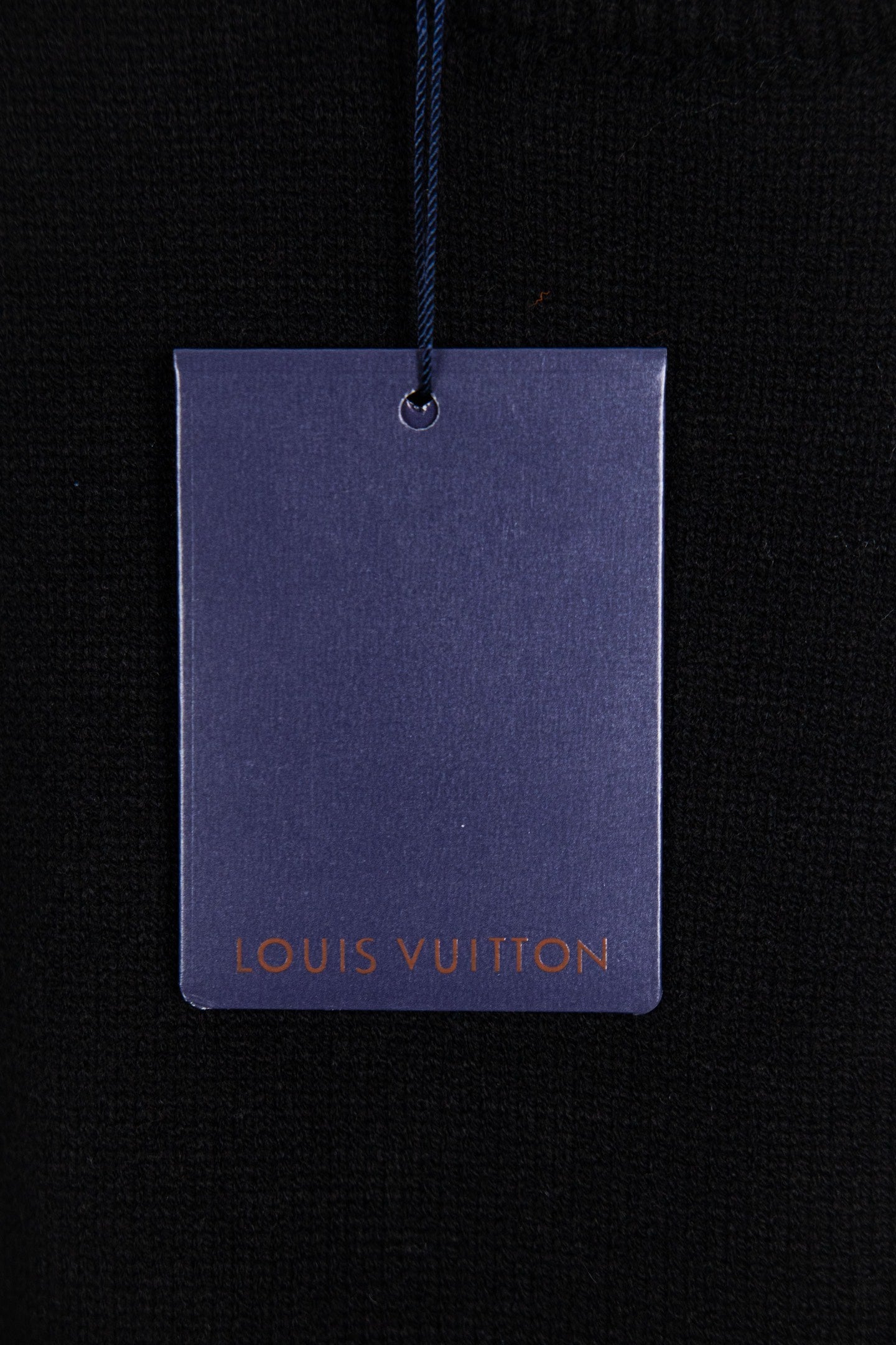 Louis Vuitton black sweater with Louis Vuitton hanging tag