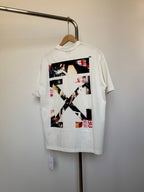 Off-White off-white T-shirt with large geometric back print