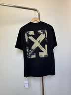 Dark crewneck T-shirt with large Off-White X back print