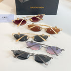 Balenciaga sunglasses assortment with mixed lens colors and gold/silver metal frames