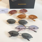 Balenciaga sunglasses assortment with mixed lens colors and metallic frames