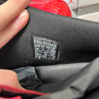 Balenciaga shoe size label on dark fabric lining