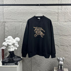 Burberry long-sleeve sweatshirt with dark polo rider graphic on front