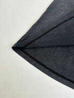 Balenciaga long-sleeve top sleeve detail, dark navy with stitched seam