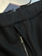 Louis Vuitton pants, black zipper detail at fly with drawstring top edge
