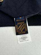 Navy jacket care/size label, Made in Italy, size 46.