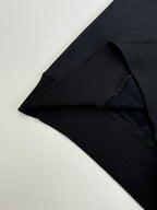 Dior hoodie cuff and hem detail in black knit