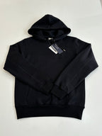 Dior long-sleeve hoodie in black with hood, drawstrings, and kangaroo pocket