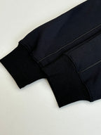 Long-sleeve sweatshirt with ribbed cuff and side seam detail