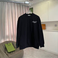 Givenchy crewneck sweatshirt, dark black, front logo print