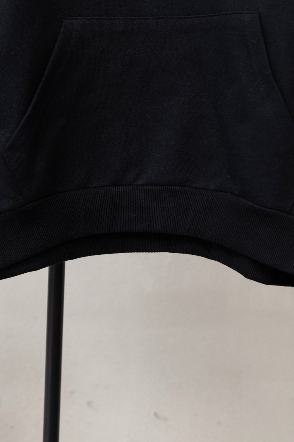 Dior long black sweatshirt with ribbed hem