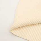 Amiri knit sweater hem ribbing, cream knit with smooth texture