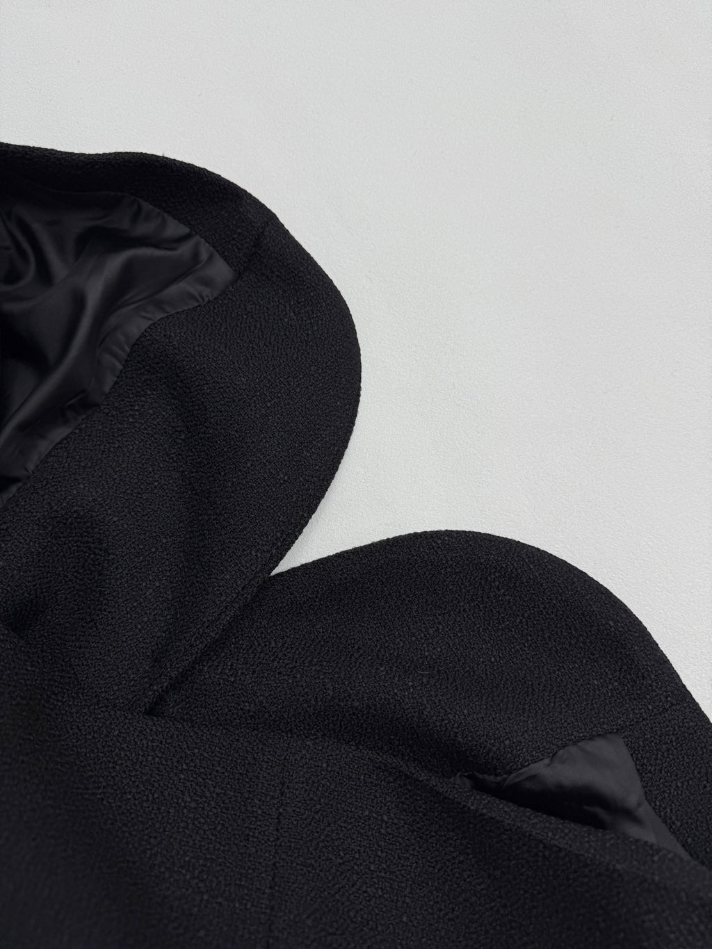 Black Louis Vuitton jacket sleeve and inner lining