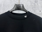 Dior long-sleeve sweatshirt with ribbed crew neck and small white chest logo