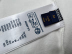 White Louis Vuitton T-shirt interior care and size labels