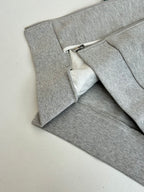 Gray Gucci zip-front long-sleeve top with kangaroo pocket