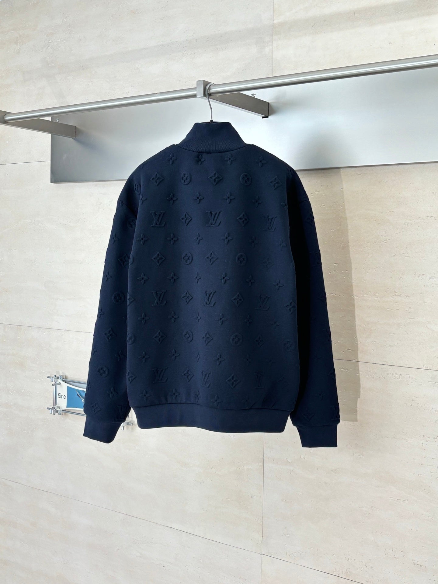 Louis Vuitton navy monogram zip jacket back view
