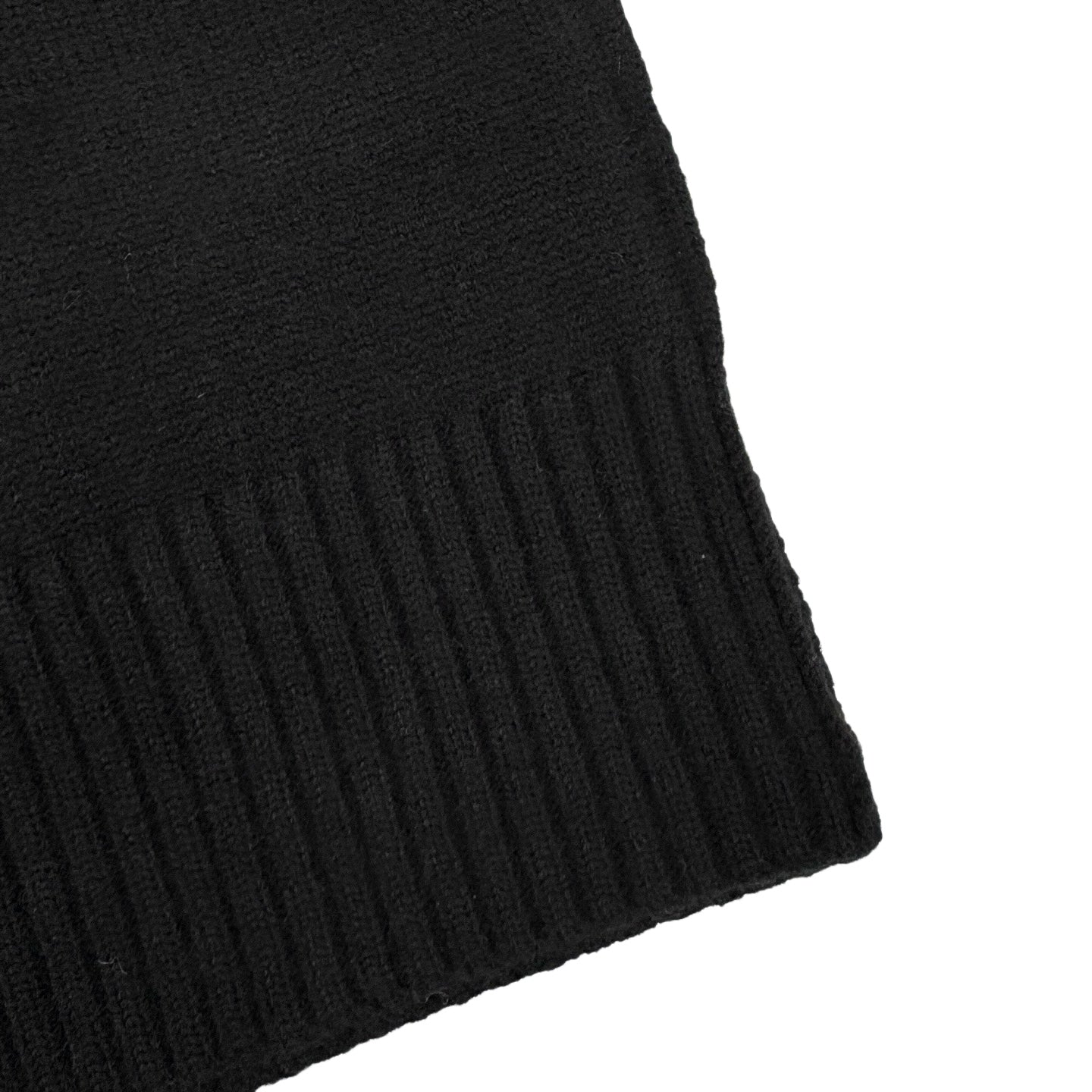 Amiri black knit cardigan ribbed bottom hem