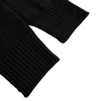 Amiri black knit cardigan ribbed sleeve cuffs
