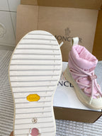 Moncler pink puffer sneaker outsole, tread pattern and size 36 marking