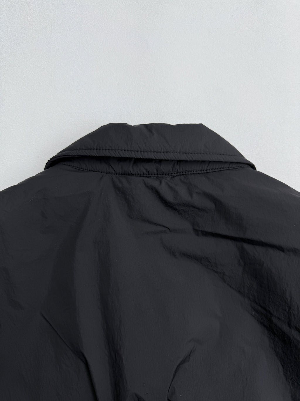 Ralph Lauren polo jacket back yoke with high collar in dark black