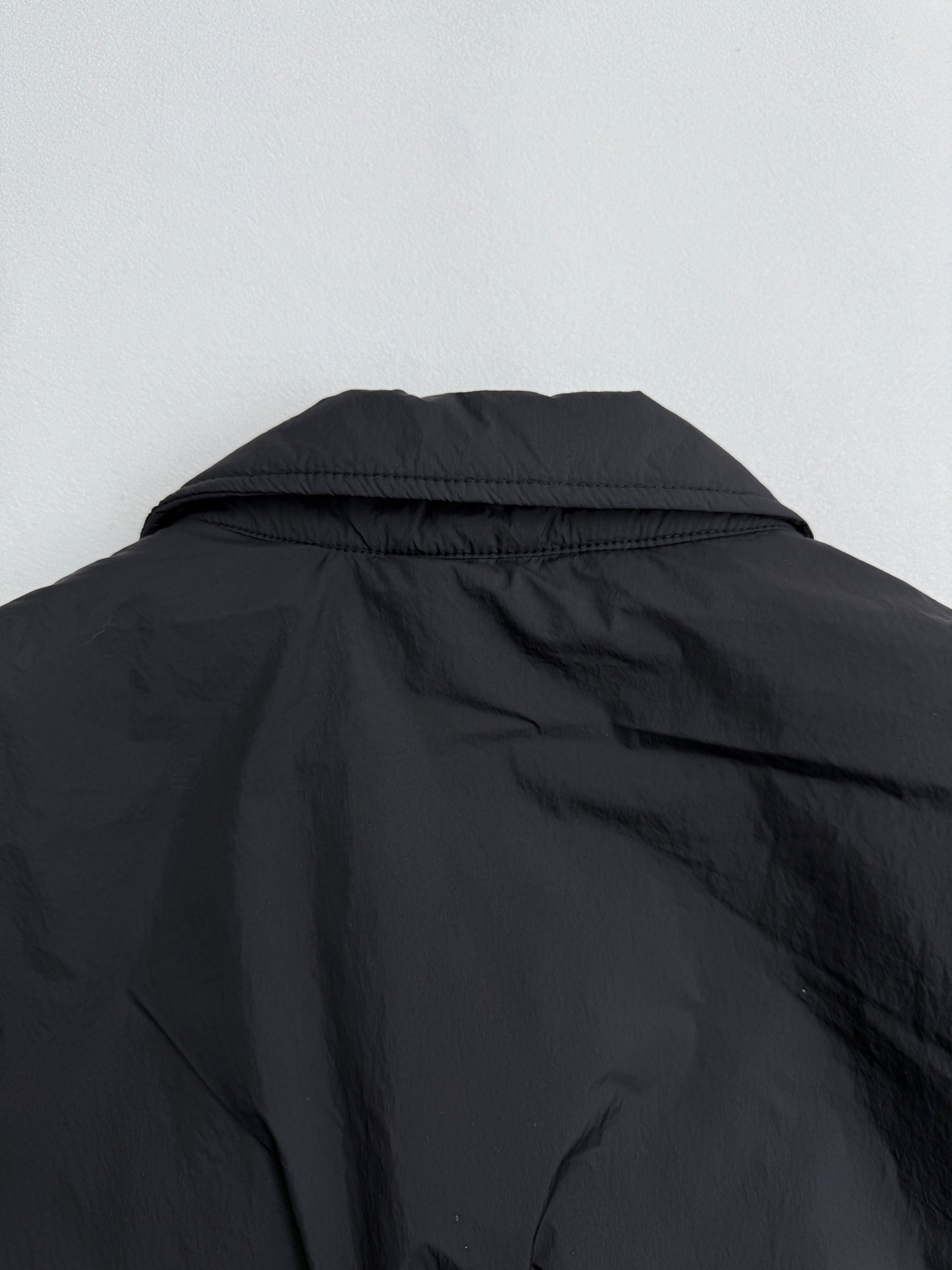 Ralph Lauren polo jacket back yoke with high collar in dark black
