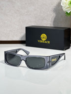 Versace sunglasses with dark gray lenses and black frame
