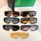 Bottega Veneta sunglasses set with multiple frames and lenses, with black case