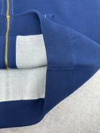 Louis Vuitton blue hoodie sleeve with ribbed cuff and contrast inner lining
